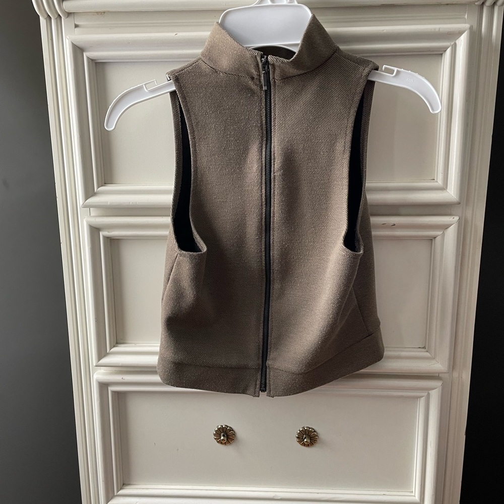 Black and Cream Ribbed Polo Top